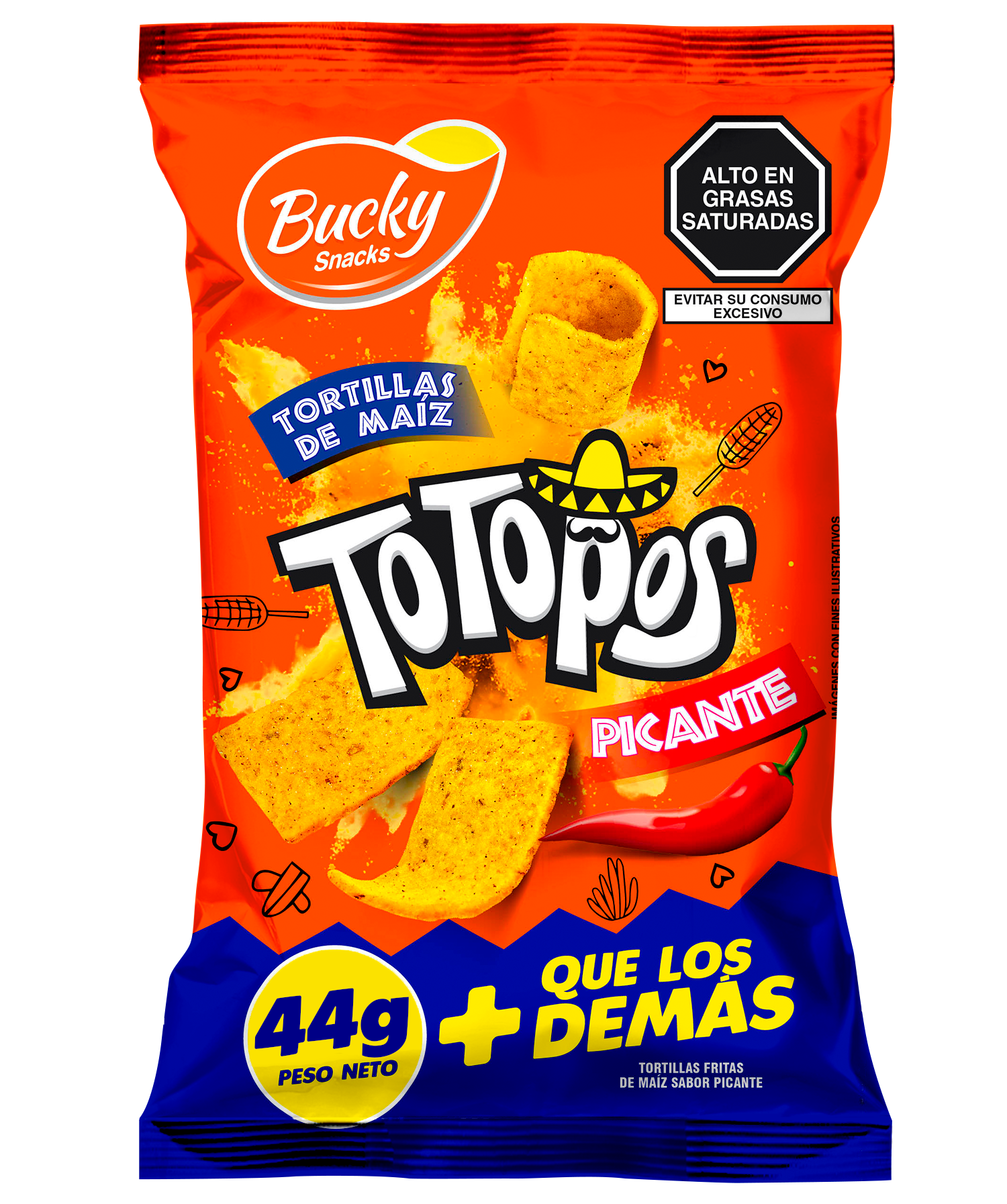 TOTOPOS PICANTE 44g
