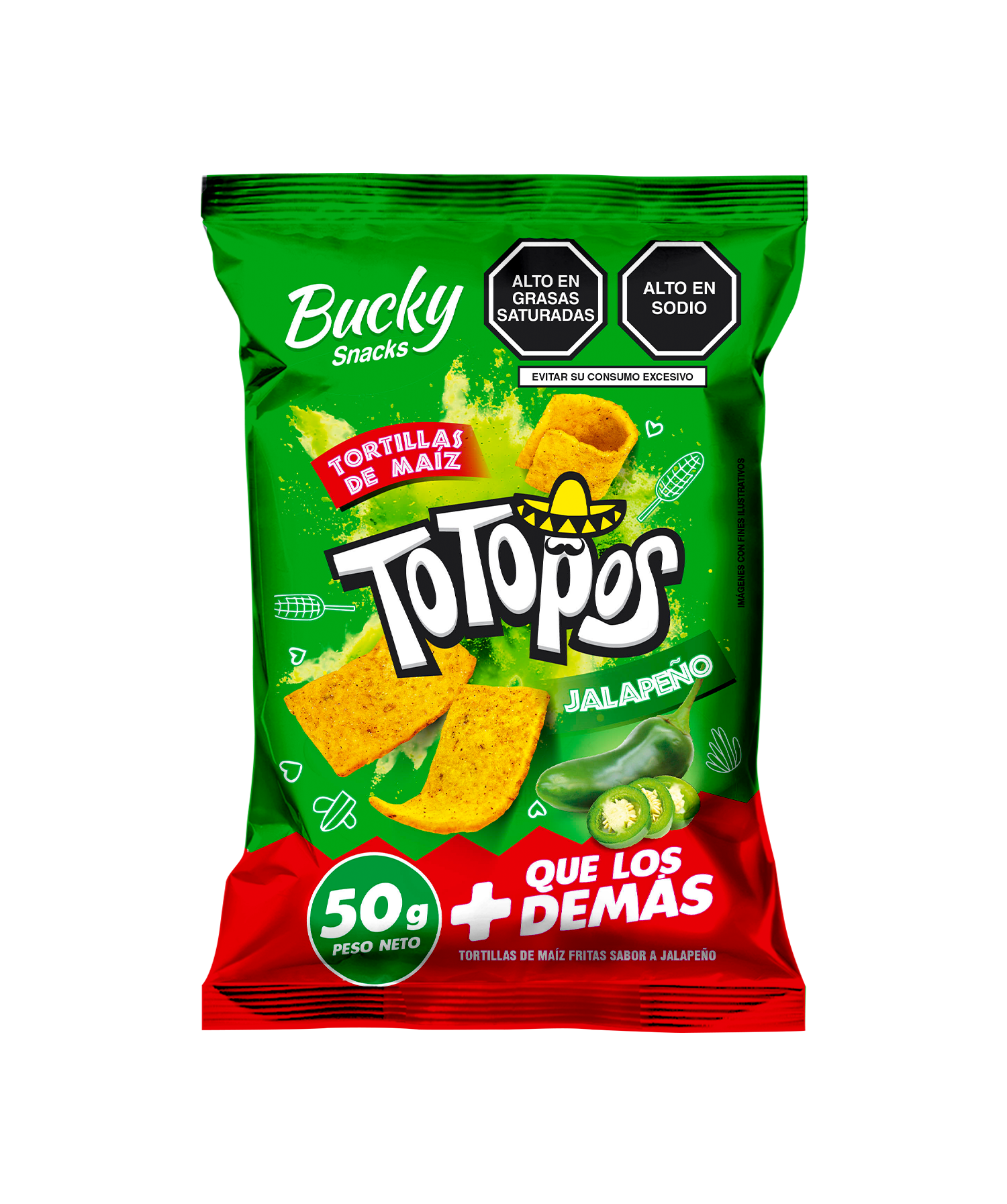 TOTOPOS JALAPEÑO 50g