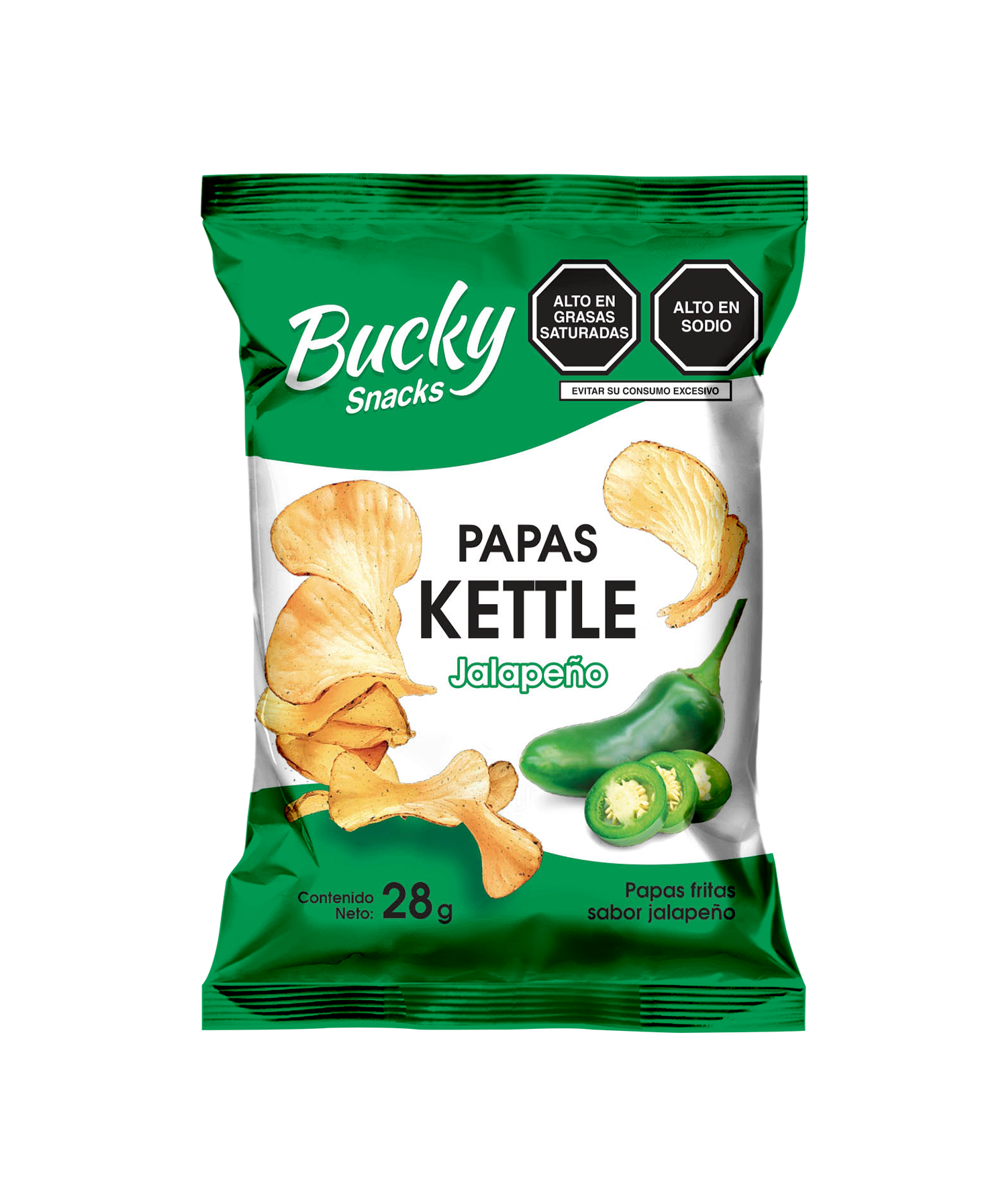 PAPAS KETTLE JALAPEÑO 28g